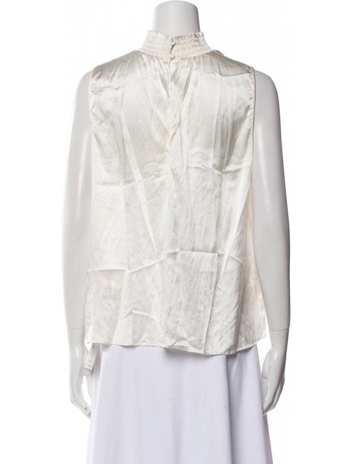 Alice + Olivia Silk Mock Neck Blouse