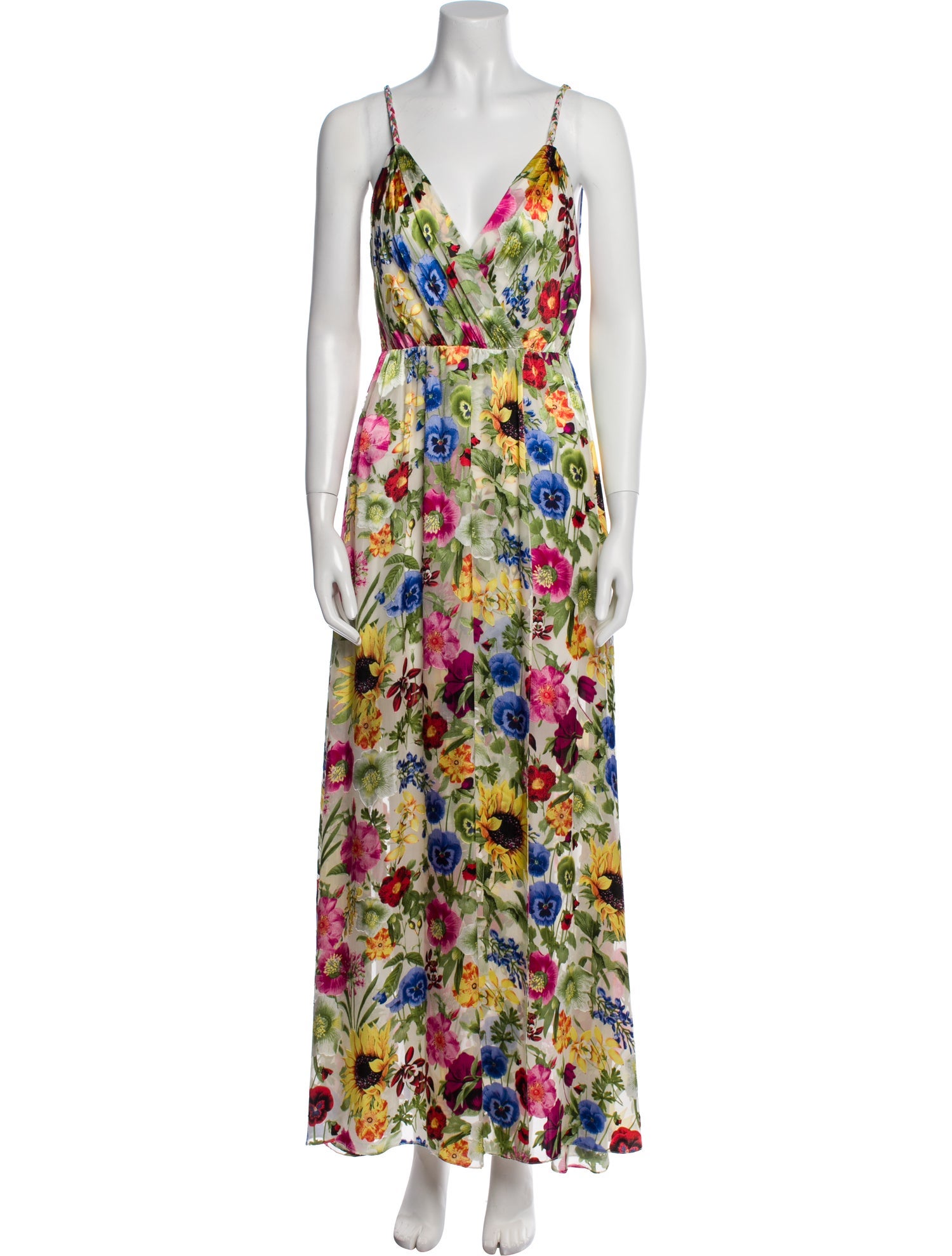 Alice + Olivia Floral Print Long Dress