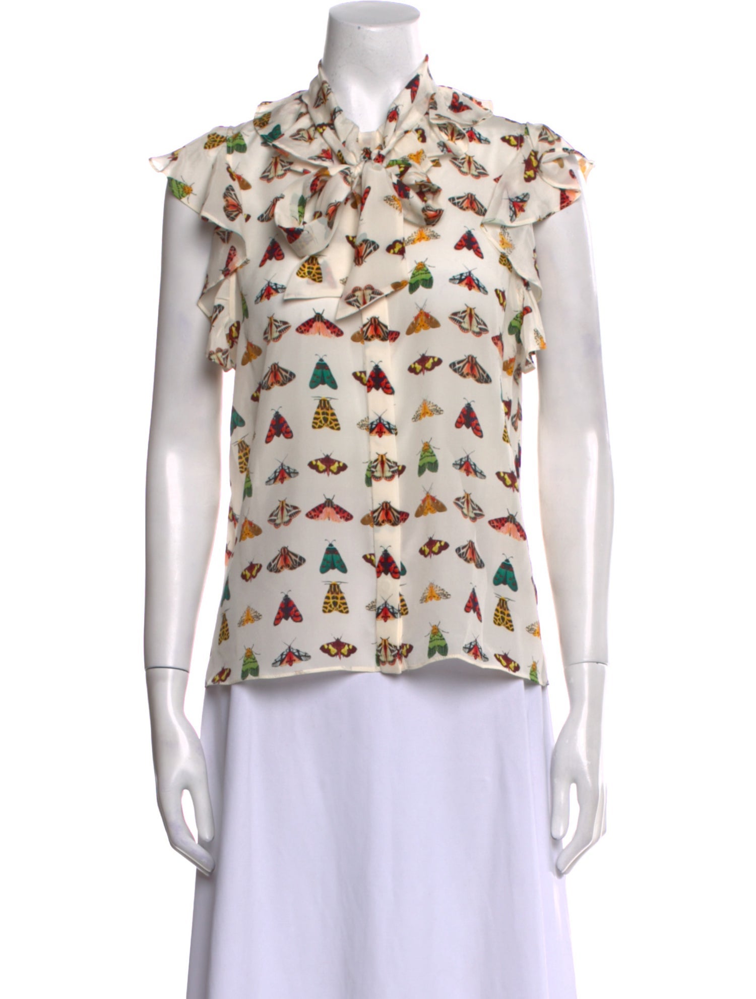Alice + Olivia Silk Printed Blouse