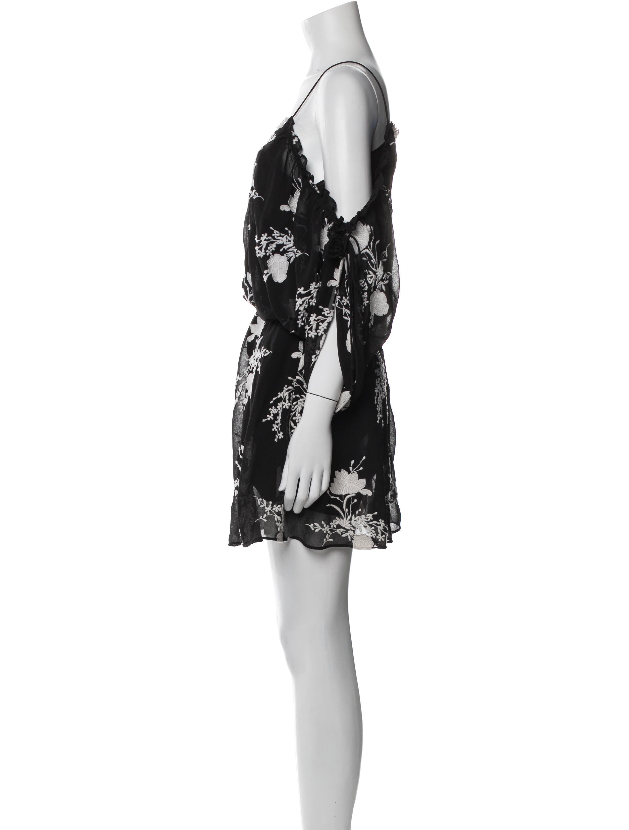 Alice + Olivia Floral Print Mini Dress
