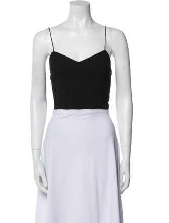 Alice + Olivia Square Neckline Sleeveless Crop Top
