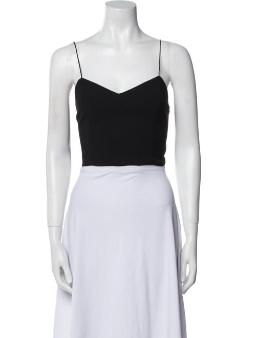 Alice + Olivia Square Neckline Sleeveless Crop Top