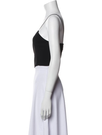 Alice + Olivia Square Neckline Sleeveless Crop Top