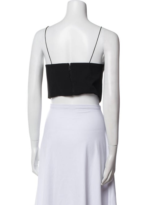 Alice + Olivia Square Neckline Sleeveless Crop Top