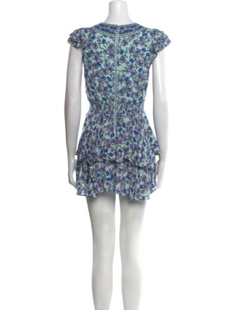 Alice + Olivia Printed V-Neck Romper