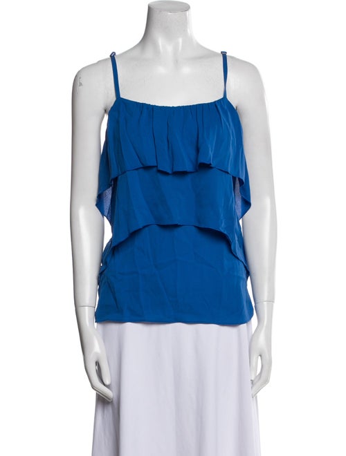 Alice + Olivia Silk Square Neckline Top