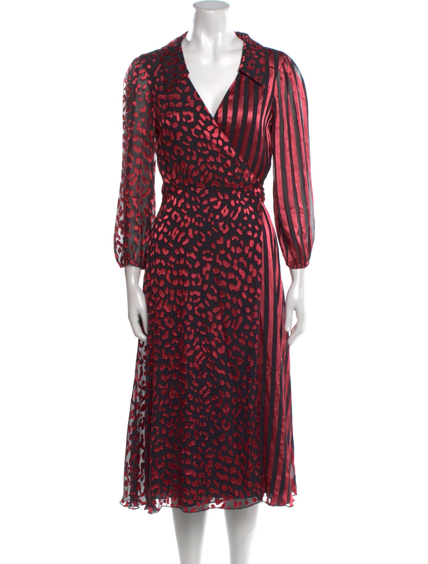 Alice + Olivia Printed Midi Length Dress