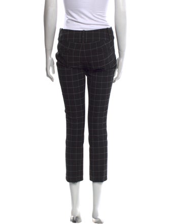 Alice + Olivia Plaid Print Straight Leg Pants