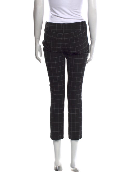 Alice + Olivia Plaid Print Straight Leg Pants