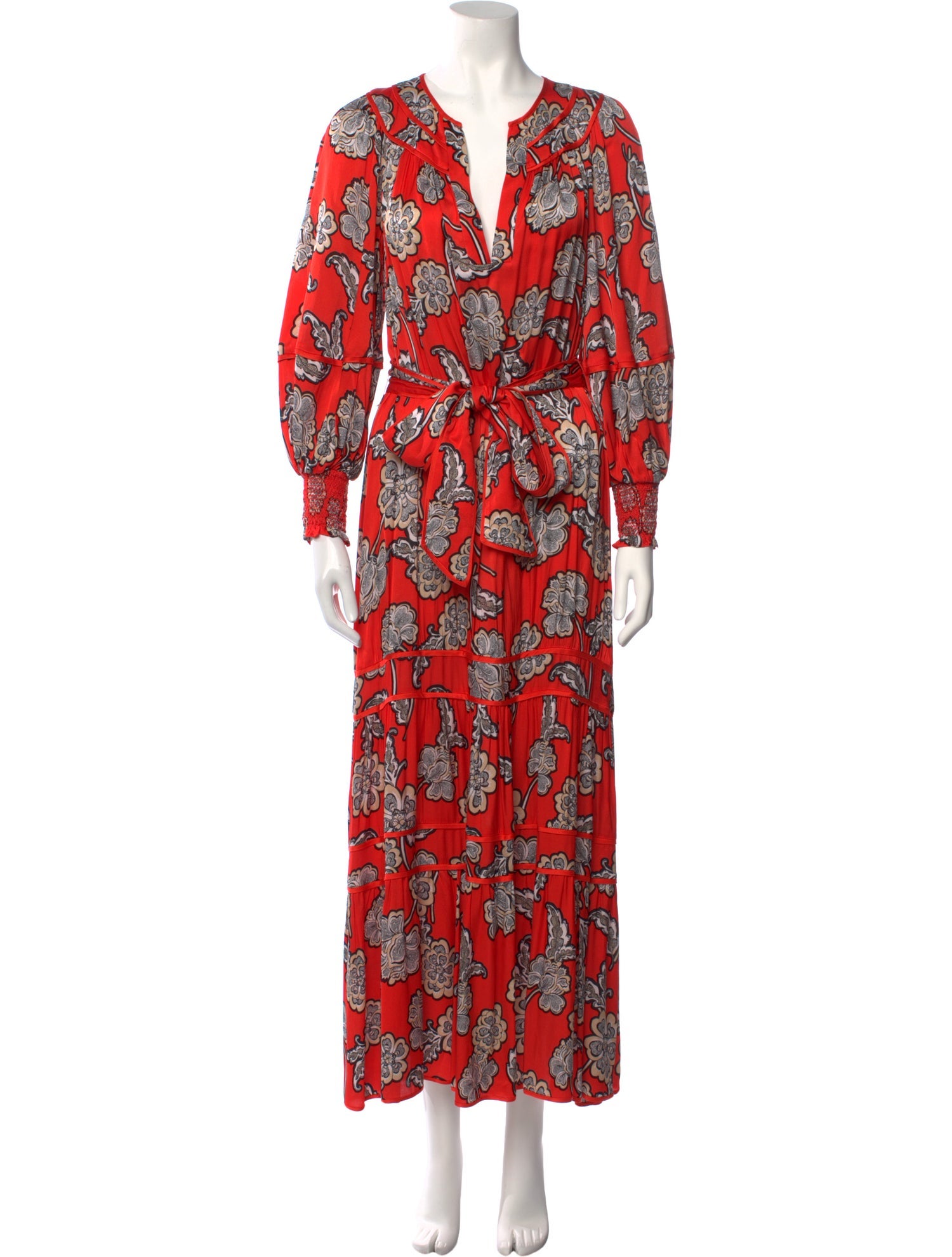 Alice + Olivia Floral Print Long Dress