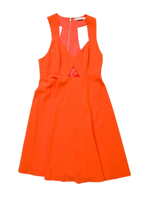 Alice + Olivia Square Neckline Mini Dress