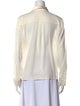 Alice + Olivia Silk Long Sleeve Button-Up Top