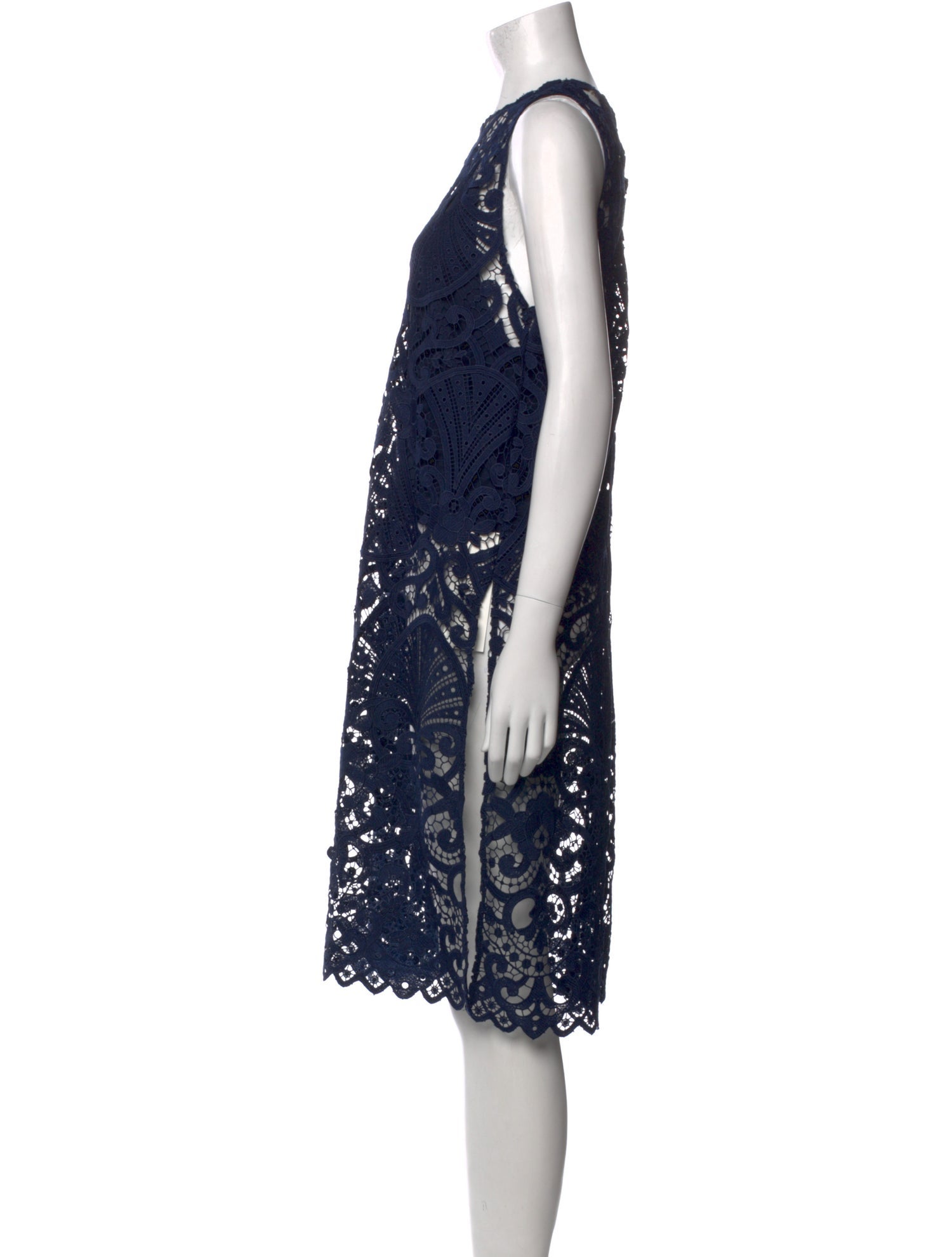 Alice + Olivia Lace Pattern Knee-Length Dress