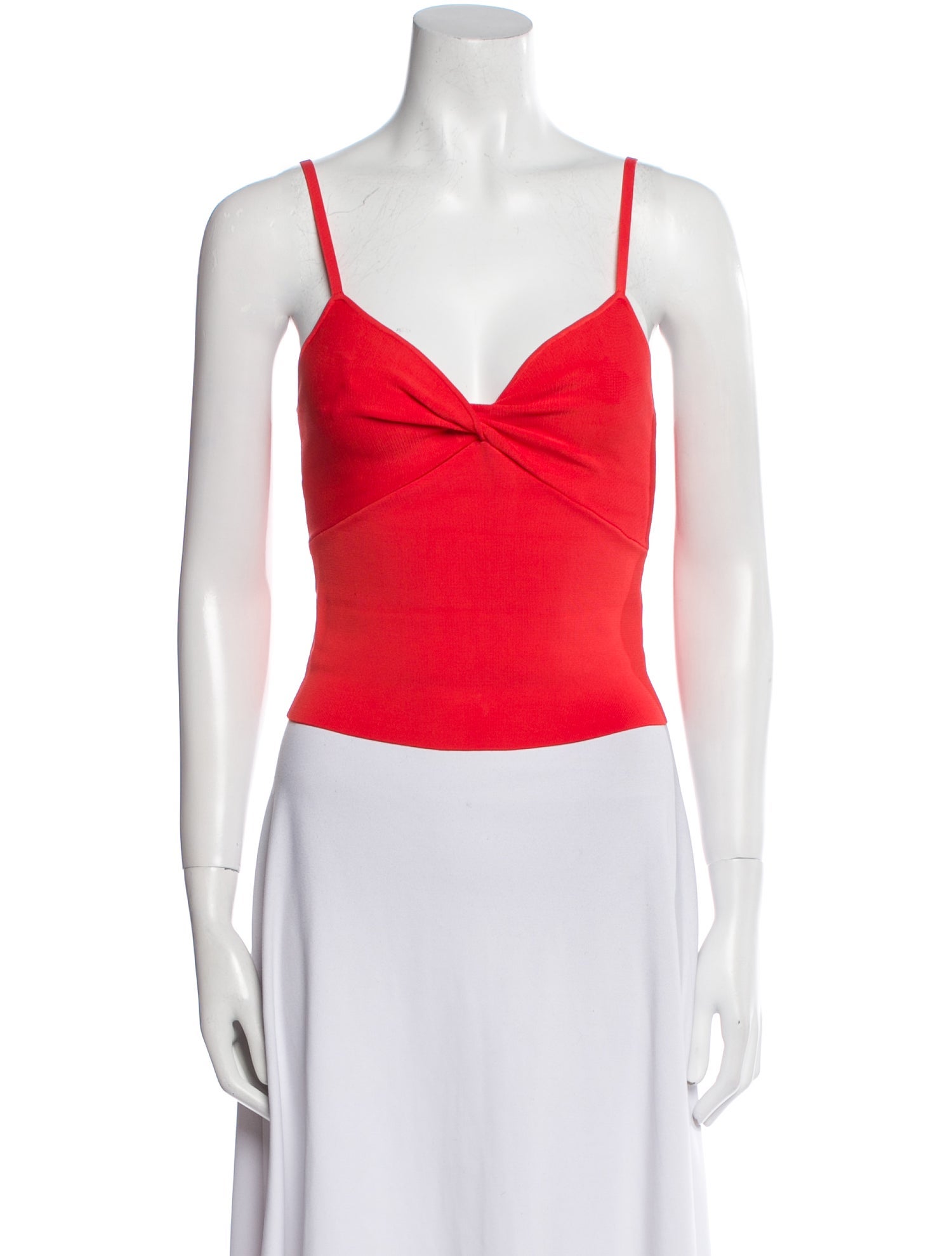 Alice + Olivia Square Neckline Sleeveless Crop Top