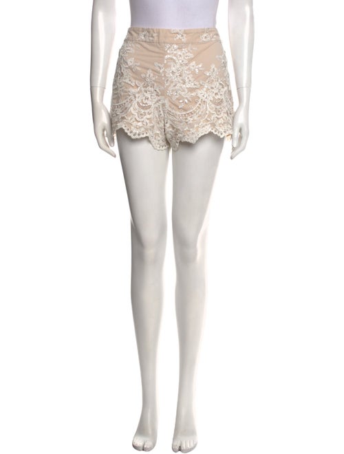 Alice + Olivia Lace Pattern Mini Shorts