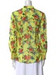 Alice + Olivia Floral Print V-Neck Blouse