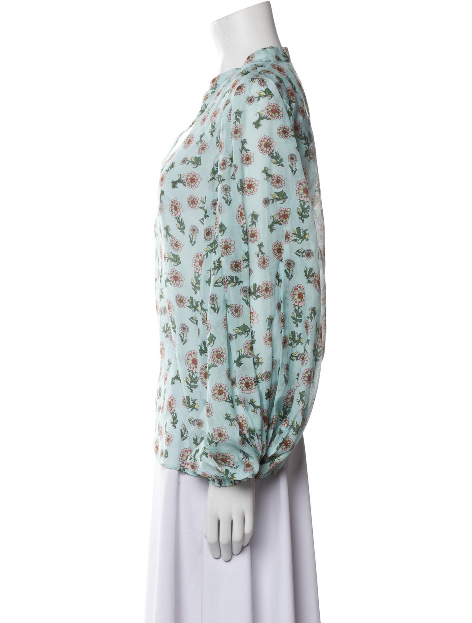 Alice + Olivia Printed V-Neck Blouse