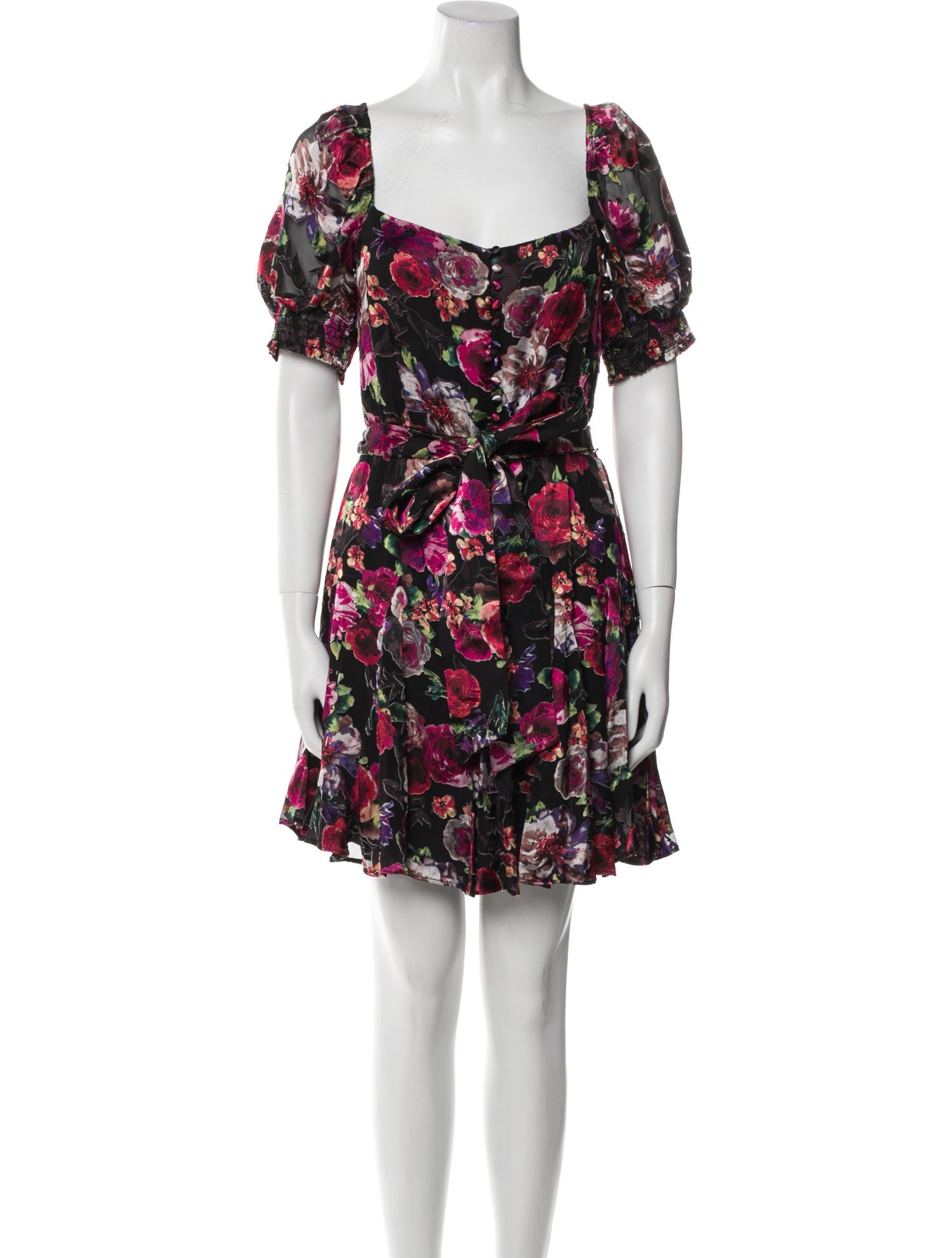 Alice + Olivia Floral Print Mini Dress