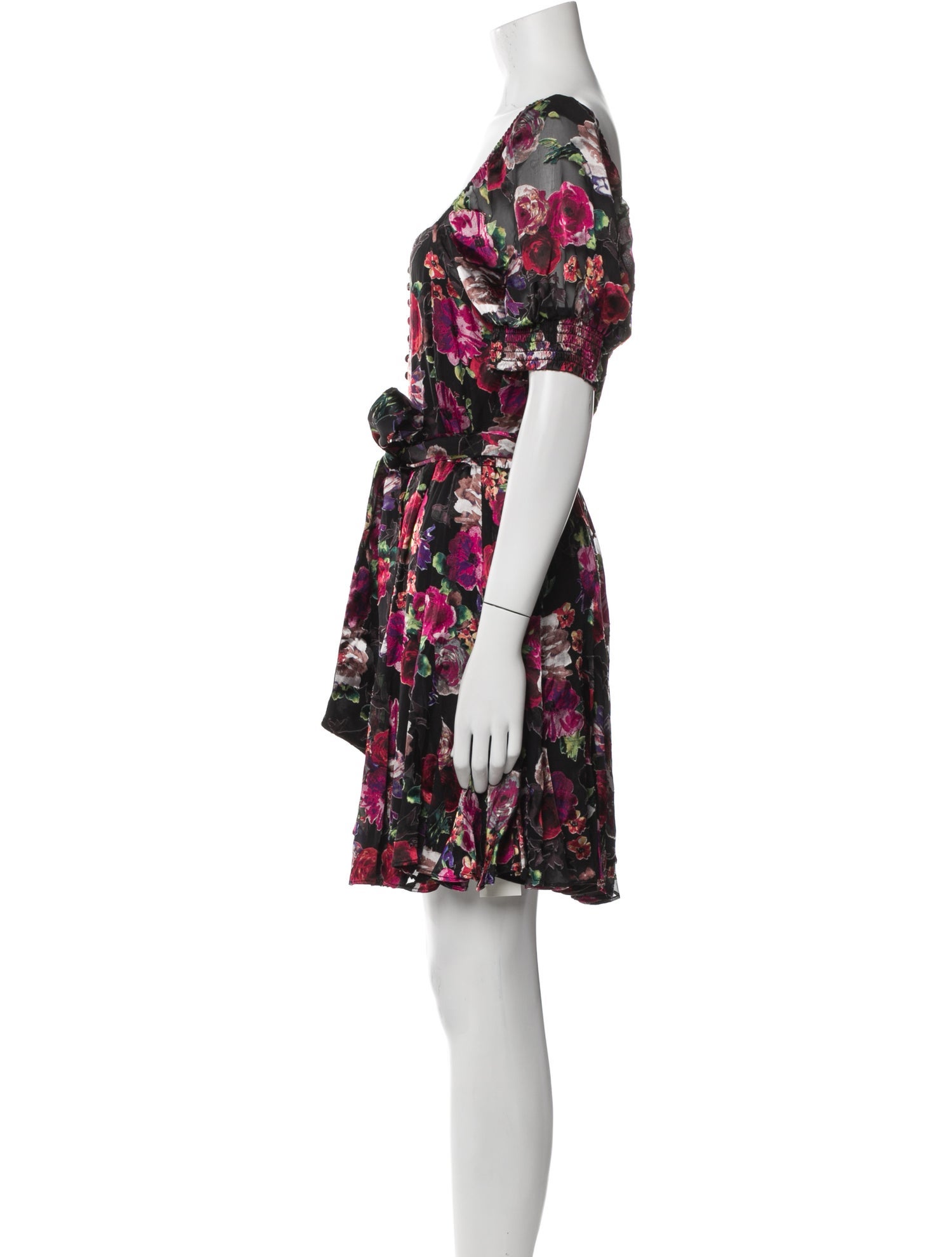 Alice + Olivia Floral Print Mini Dress