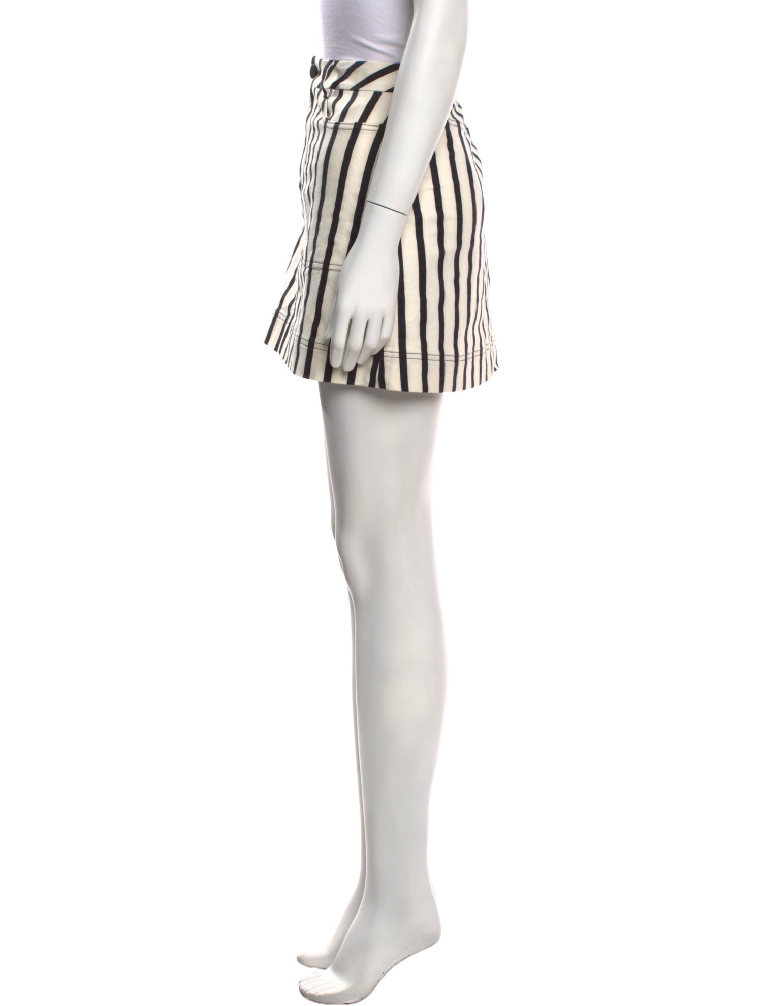 Alice + Olivia Striped Mini Skirt