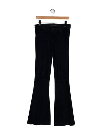 Alice + Olivia Lamb Leather Wide Leg Pants