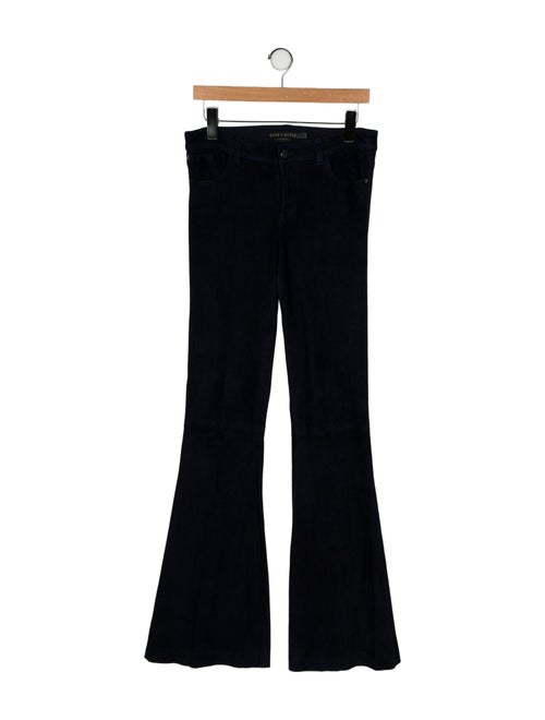 Alice + Olivia Lamb Leather Wide Leg Pants