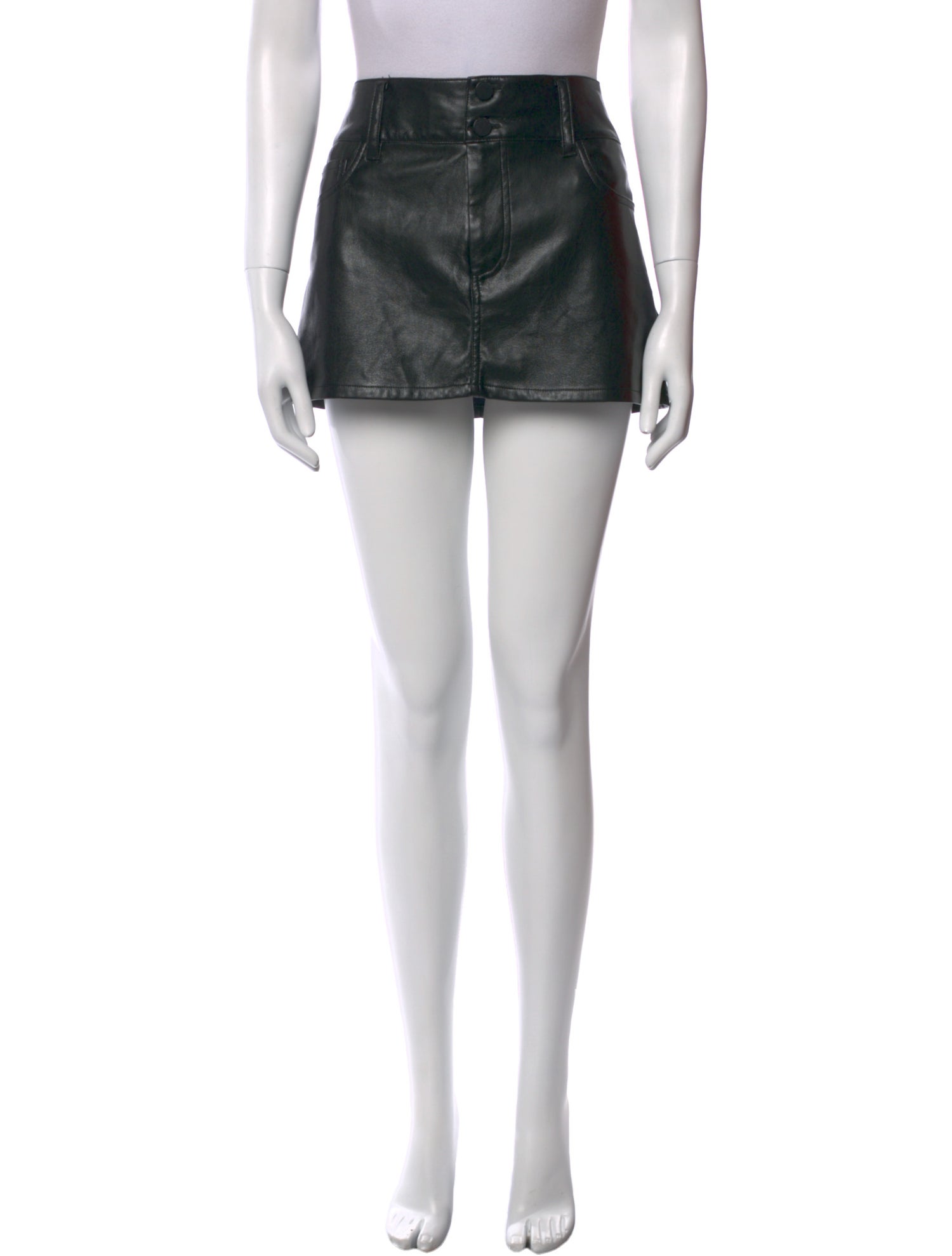 Alice + Olivia Faux Leather Mini Skirt