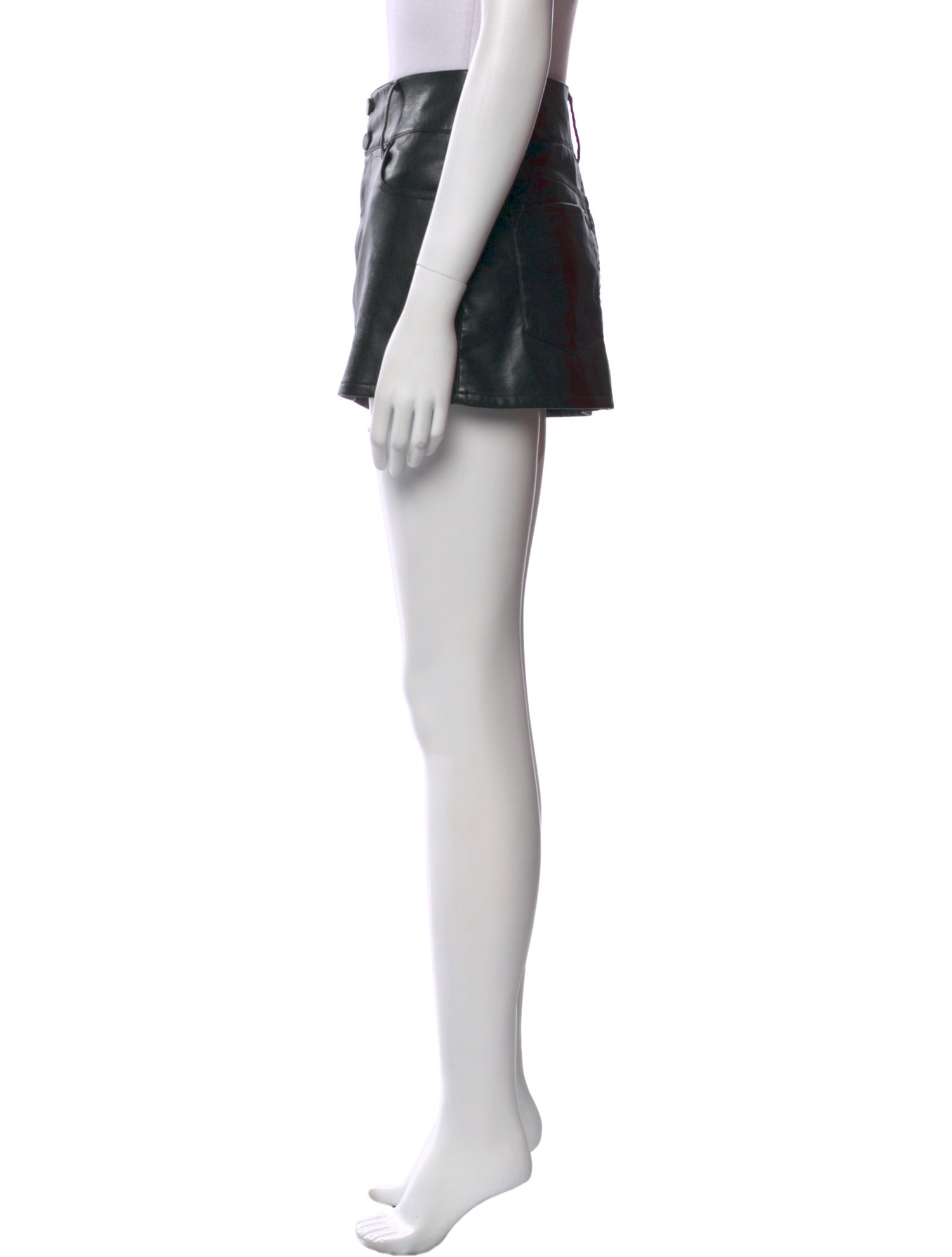 Alice + Olivia Faux Leather Mini Skirt