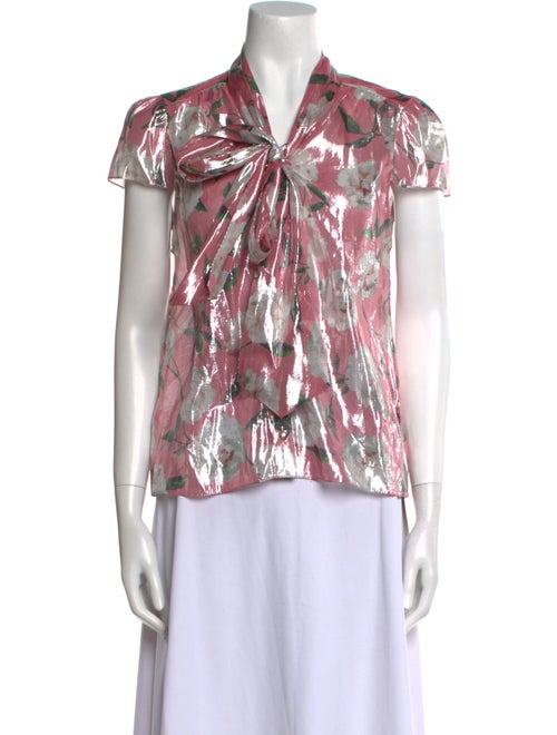Alice + Olivia Silk Printed Blouse