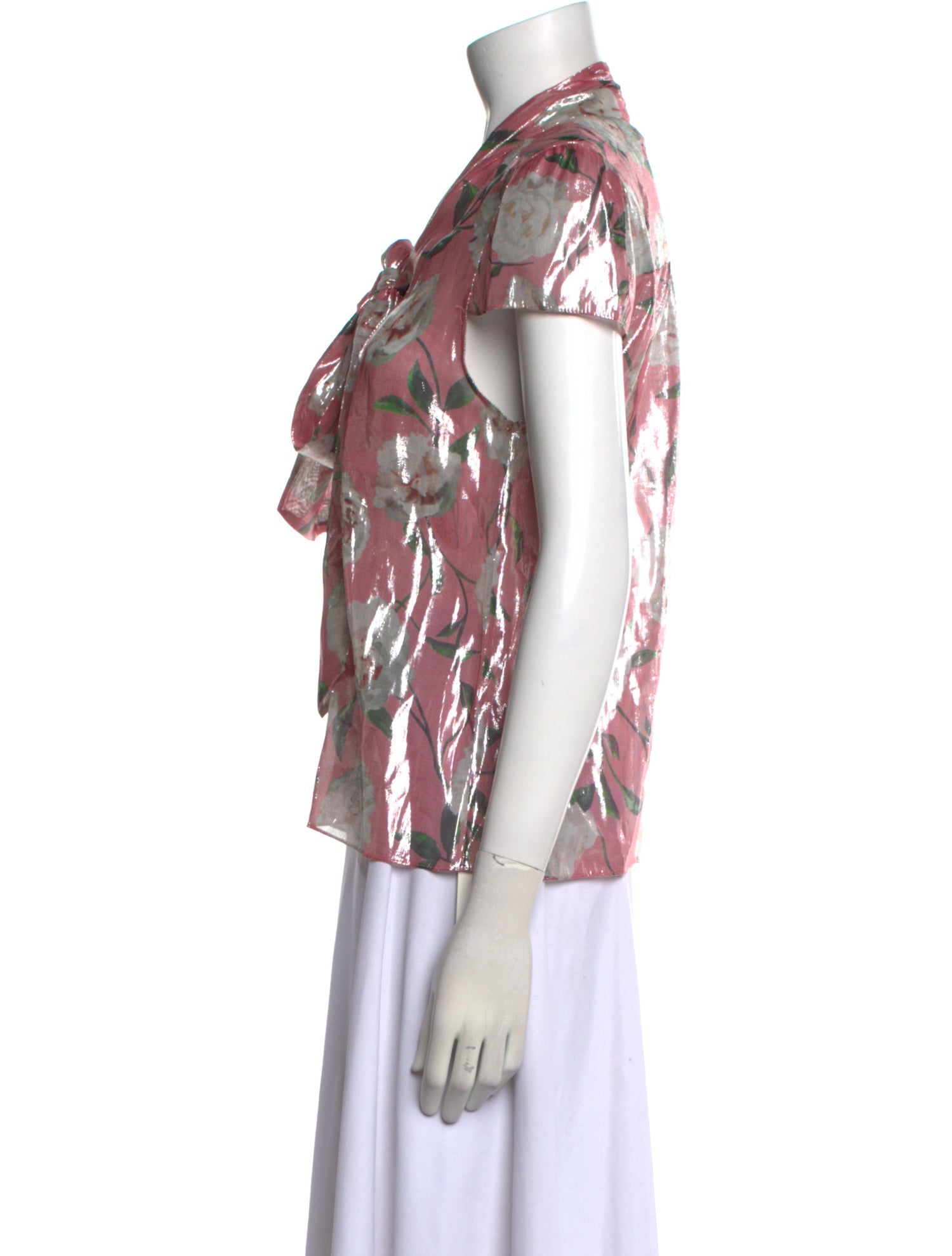 Alice + Olivia Silk Printed Blouse