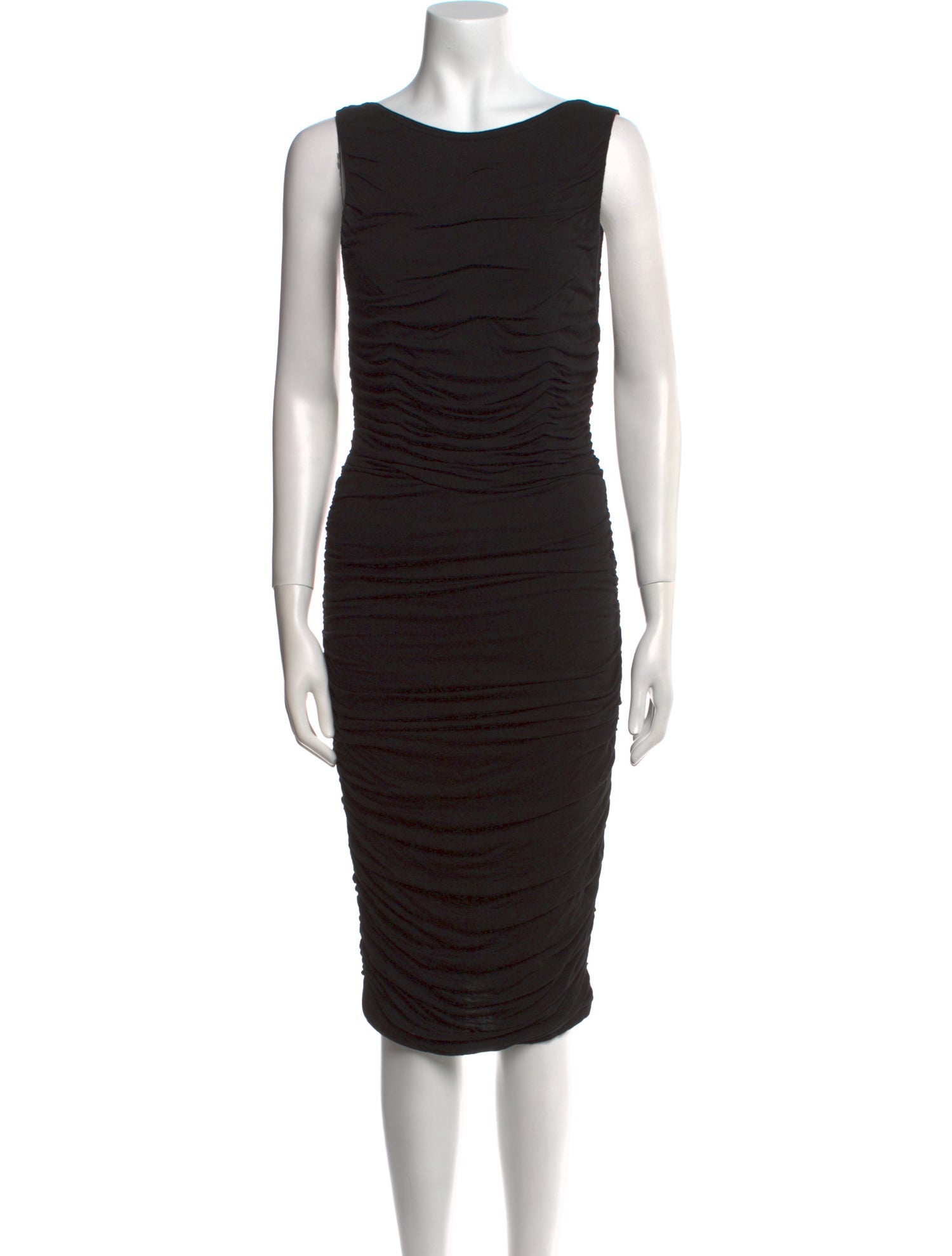 Alice + Olivia Bateau Neckline Midi Length Dress