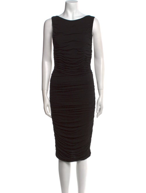 Alice + Olivia Bateau Neckline Midi Length Dress