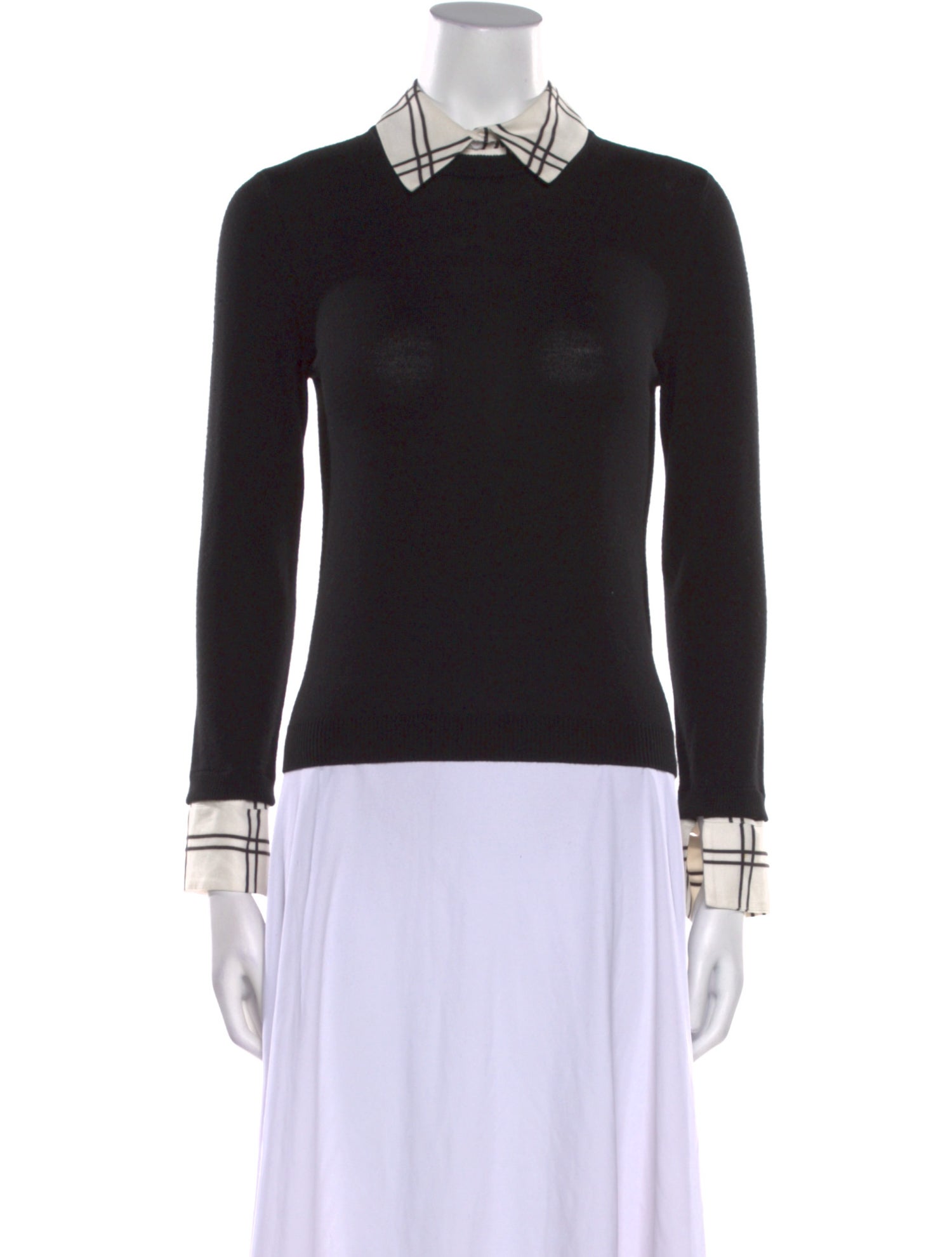 Alice + Olivia Wool Long Sleeve Top