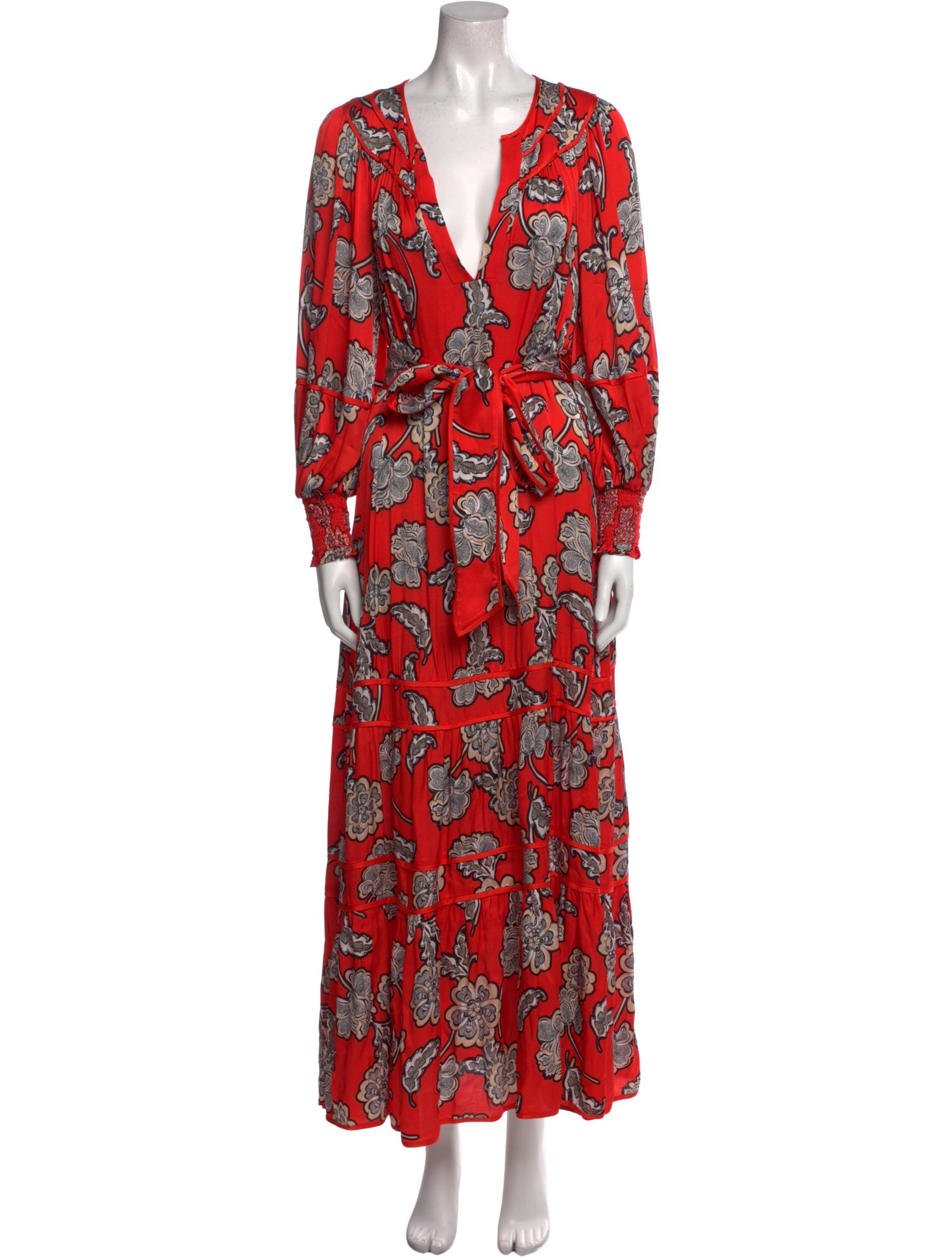 Alice + Olivia Floral Print Long Dress