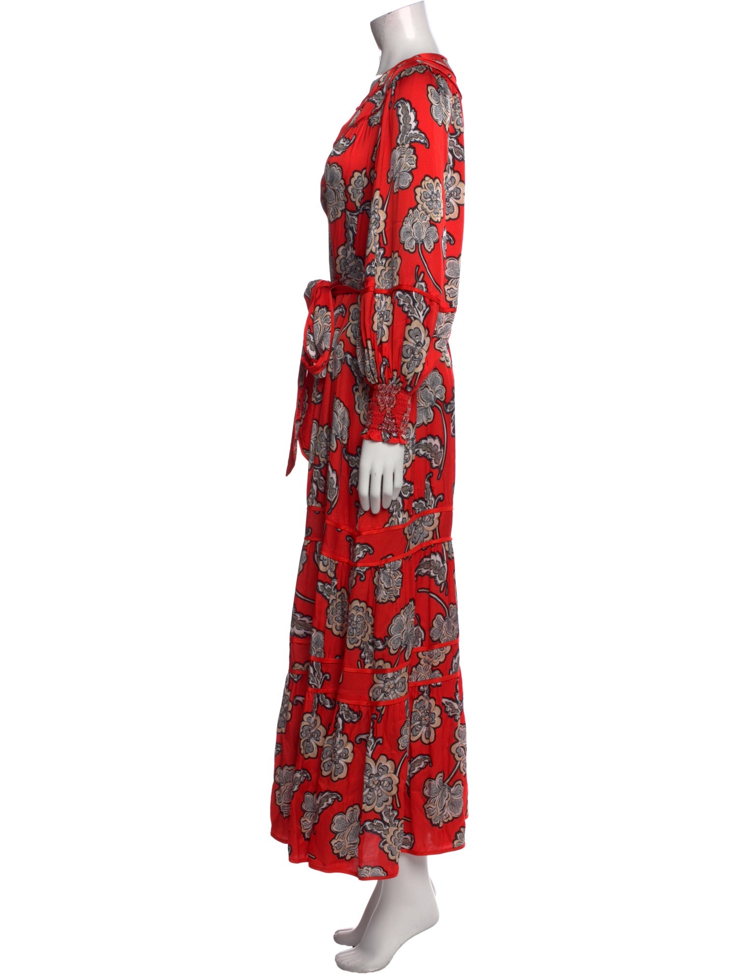 Alice + Olivia Floral Print Long Dress