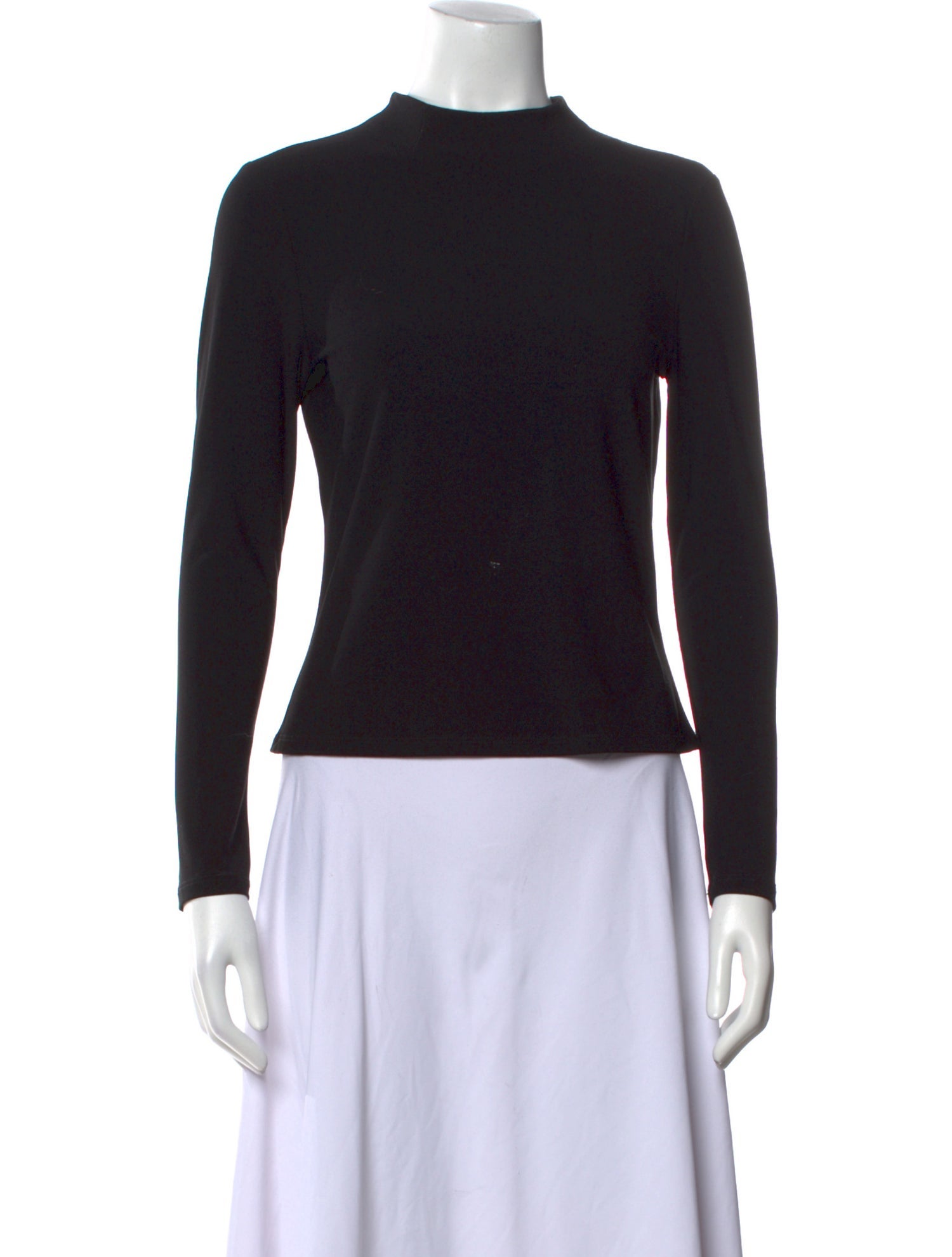 Alice + Olivia Mock Neck Long Sleeve Top