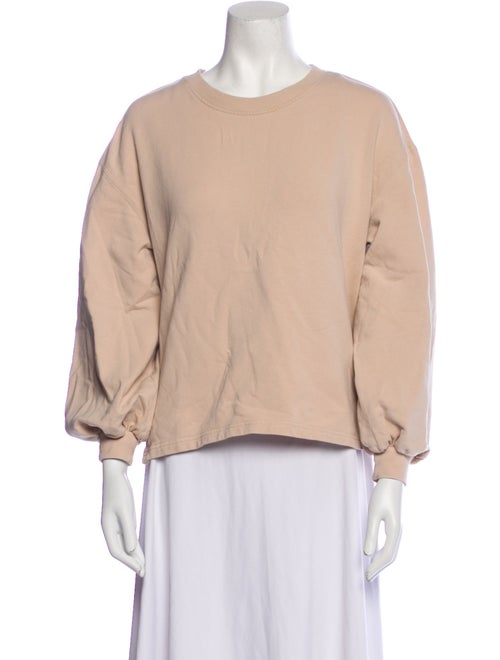 Alice + Olivia Crew Neck Three-Quarter Sleeve Sweatshirt