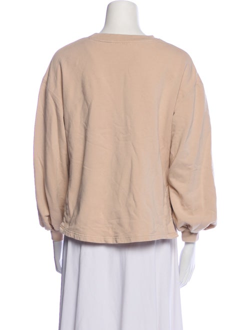 Alice + Olivia Crew Neck Three-Quarter Sleeve Sweatshirt