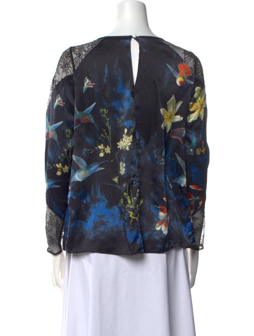 Alice + Olivia Silk Printed Blouse