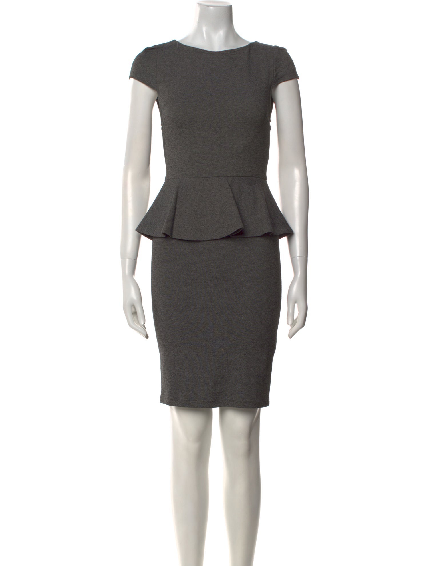 Alice + Olivia Bateau Neckline Mini Dress