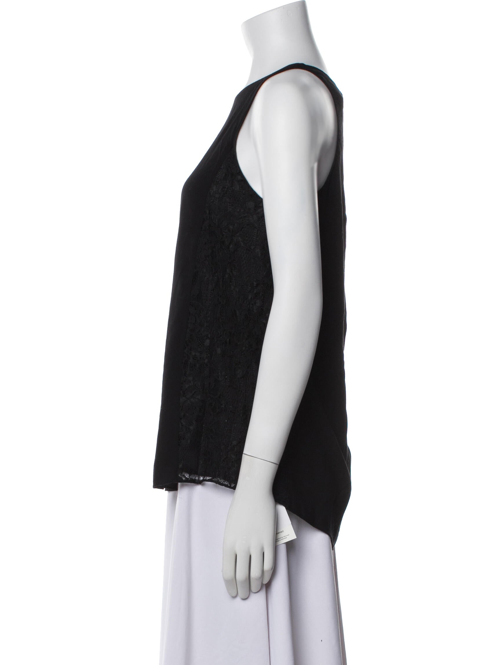 Alice + Olivia Scoop Neck Sleeveless Top