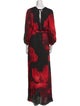 Alice + Olivia Floral Print Long Dress