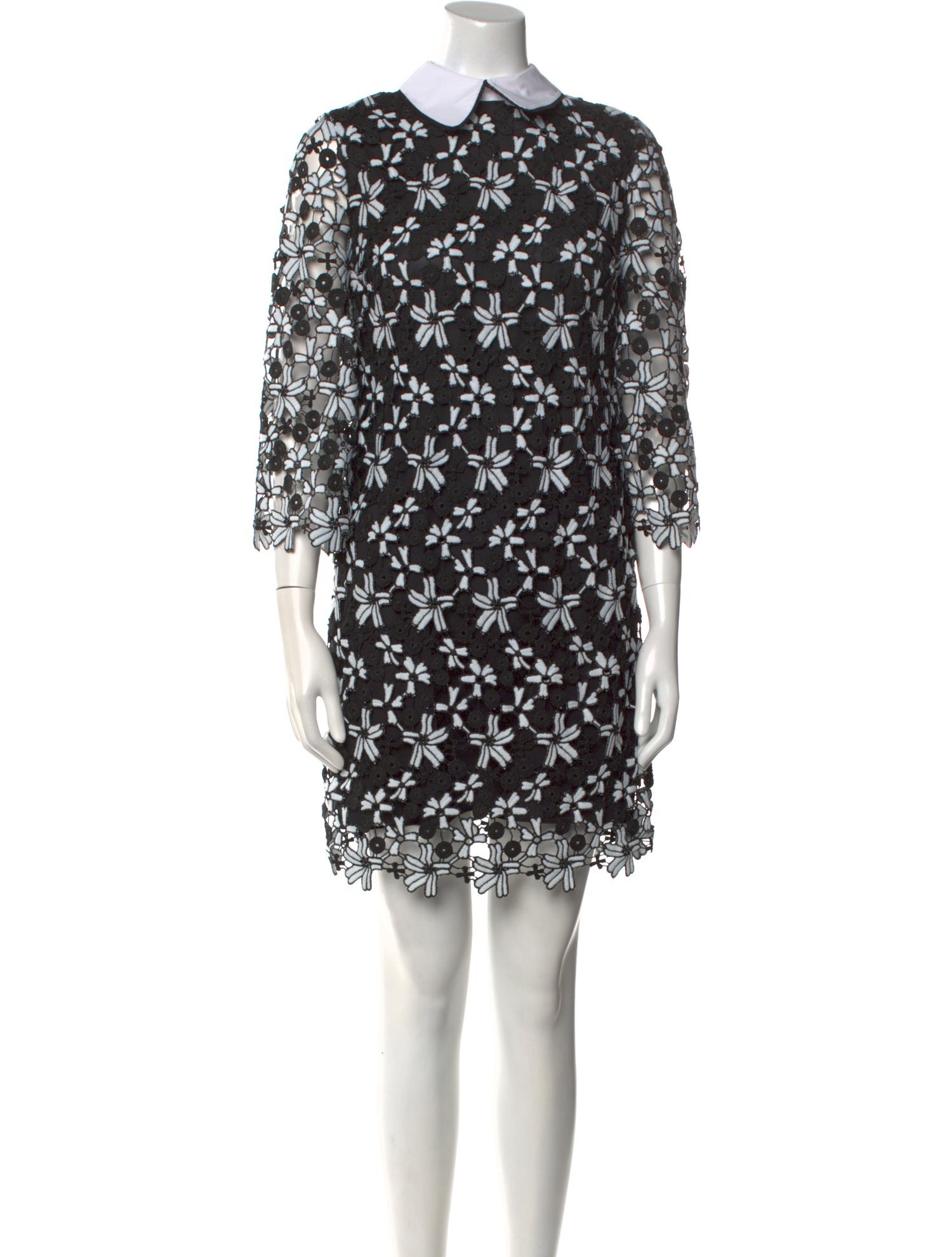 Alice + Olivia Lace Pattern Mini Dress