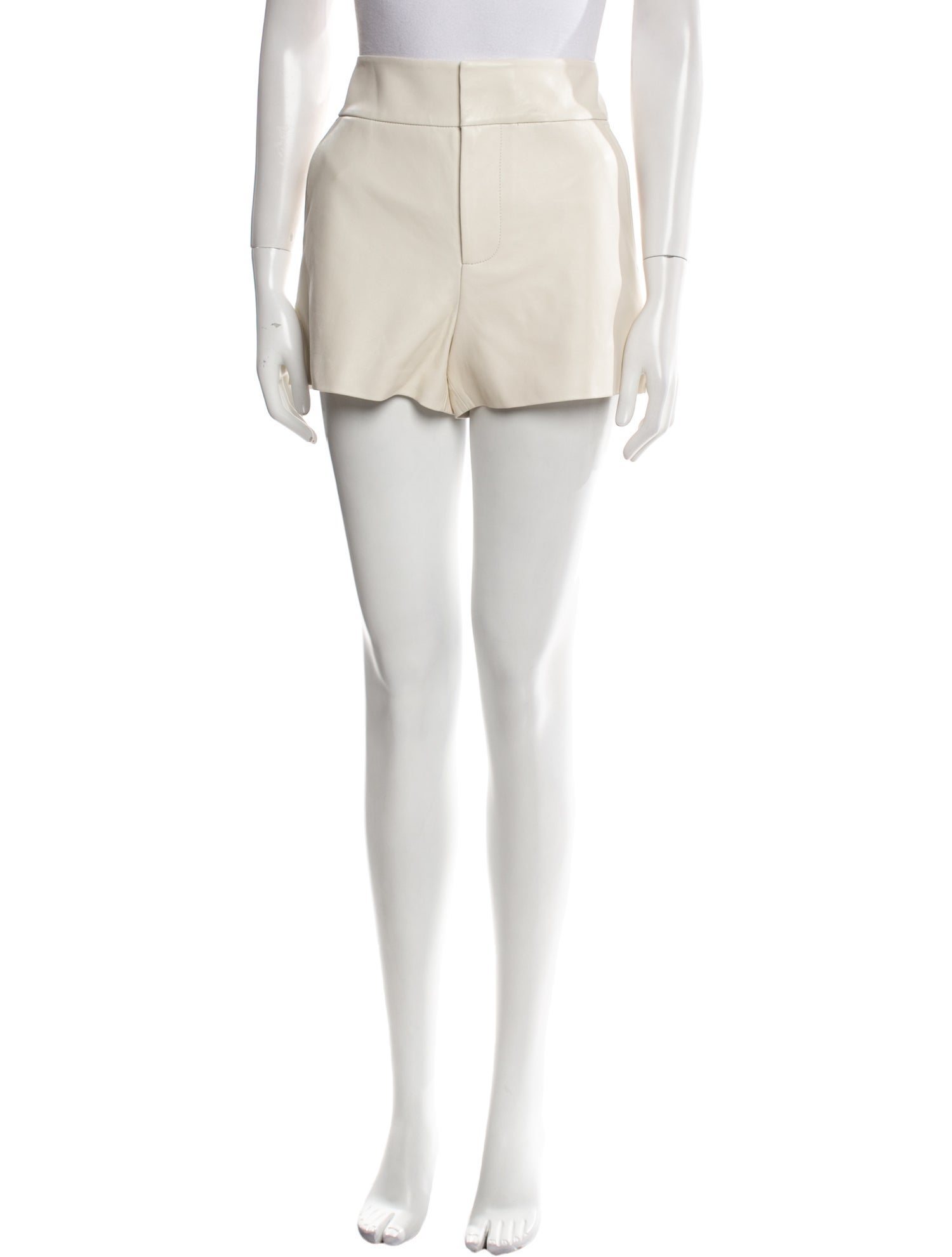 Alice + Olivia Lamb Leather Mini Shorts w/ Tags