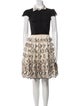 Alice + Olivia Lace Pattern Knee-Length Dress