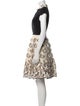Alice + Olivia Lace Pattern Knee-Length Dress