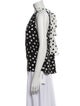 Alice + Olivia Silk Polka Dot Print Top