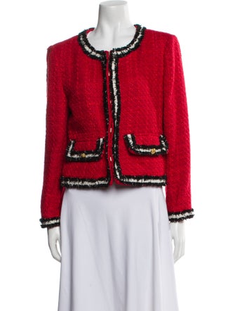 Alice + Olivia Tweed Tweed Pattern Jacket