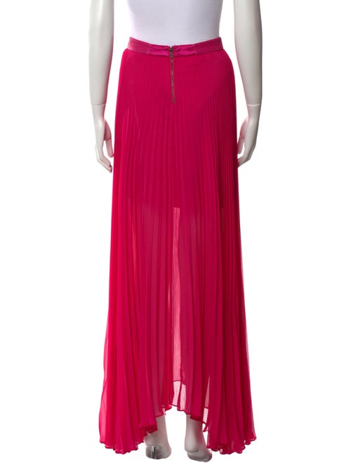 Alice + Olivia Pleated Accents Long Skirt