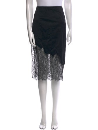 Alice + Olivia Wool Knee-Length Skirt